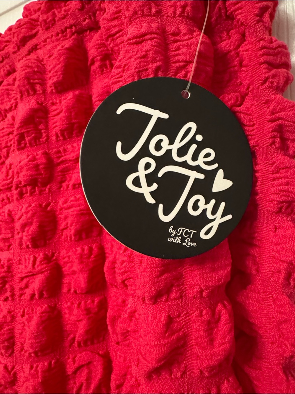 NEW Textured Two-Piece Set- Hot Pink - Picture 5 of 5